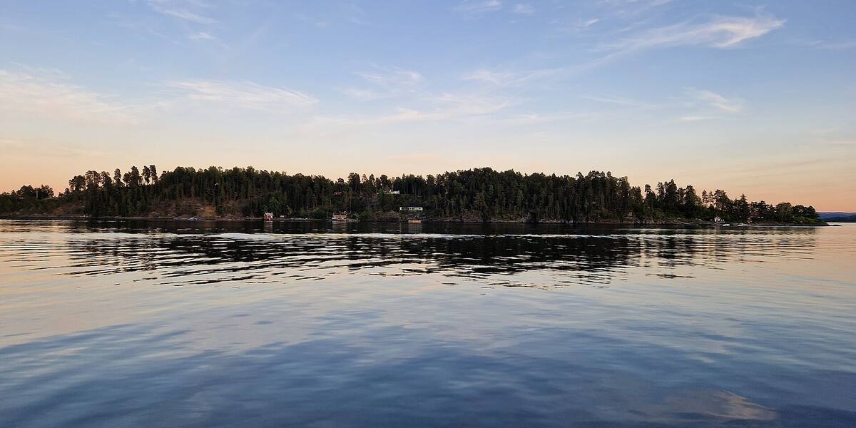Bjerkøya sett fra sjøen