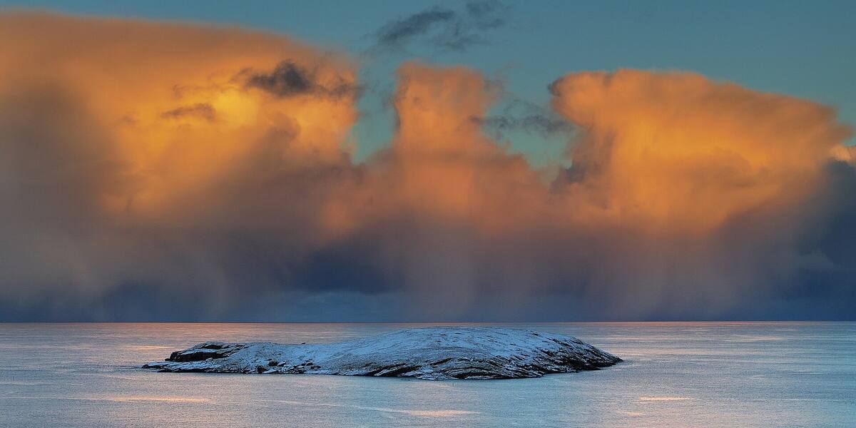 Gåsøya sett fra sjøen