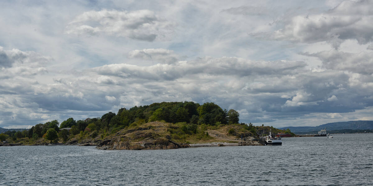 Gressholmen sett fra sjøen