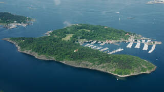 Hovedøya, five minutes by scheduled boat from Aker brygge