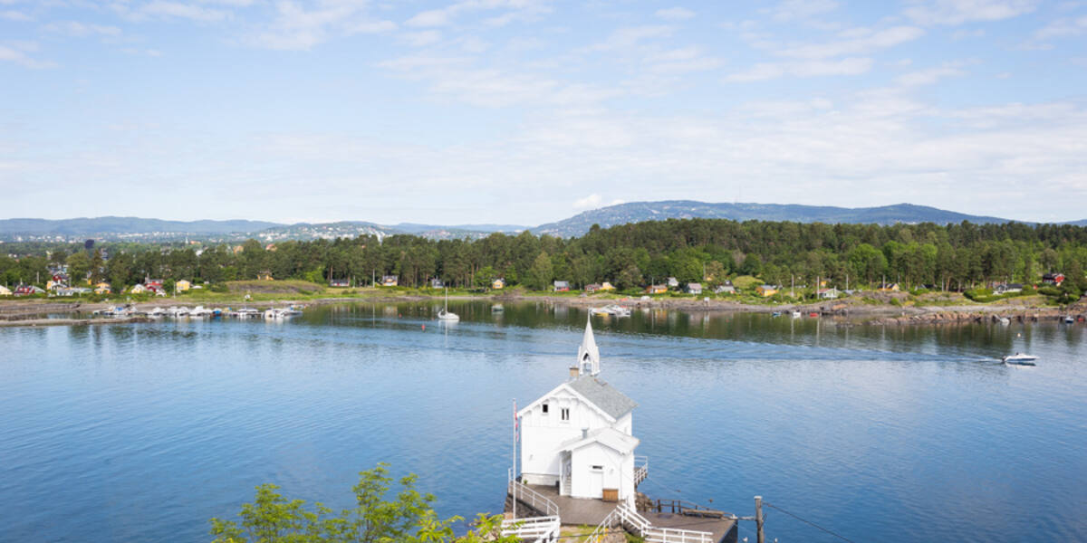 Lindøya sett fra sjøen