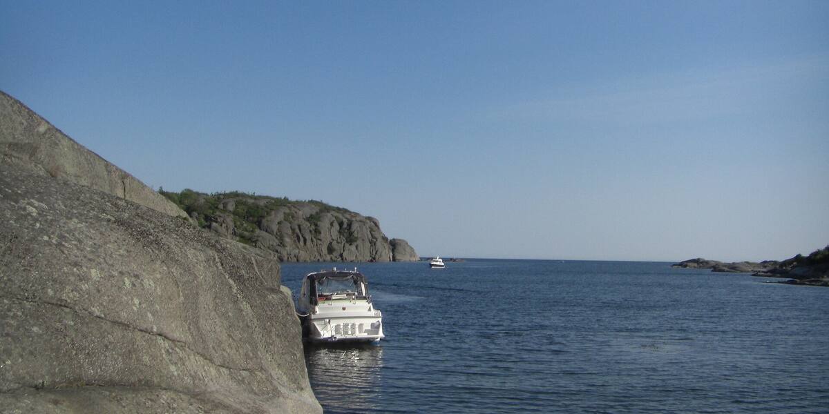 Østre Bustein seen from the water